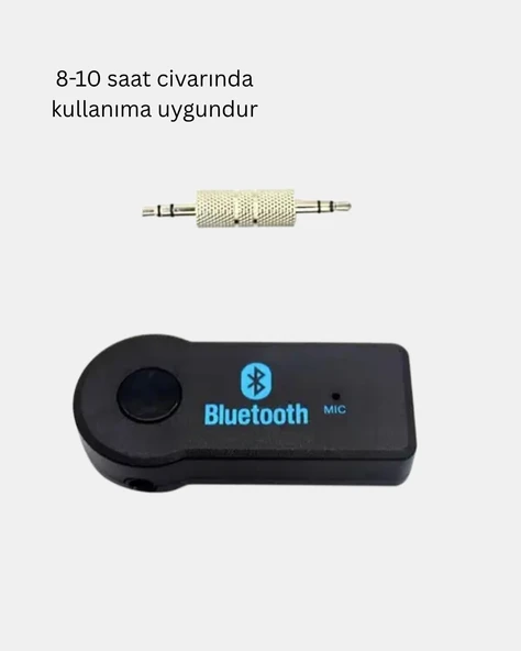 Bluetooth AUX Araç Kiti Eller Serbest Müzik Çalar Dahili Mikrofonlu - Resim 4