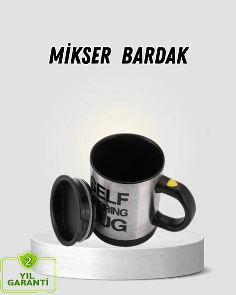 Akıllı Kendi Kendini Karıştıran Termal Kupa – Paslanmaz Çelik ürün görseli 1