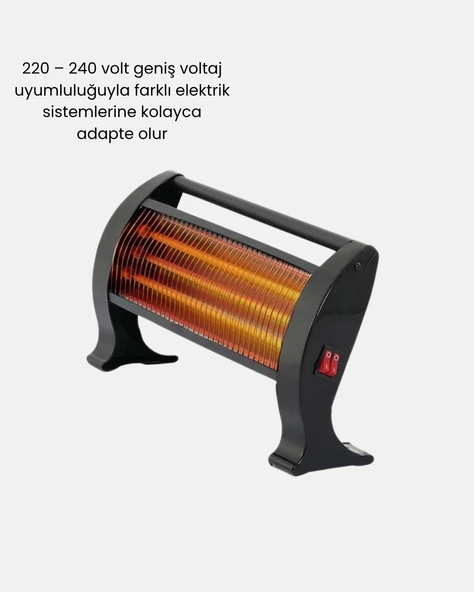 1200 Watt Ayak Isıtıcı – Hızlı Isınma, 2 Yıl Garantili ve Şık Tasarım - Resim 5
