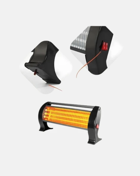 1200 Watt Ayak Isıtıcı – Hızlı Isınma, 2 Yıl Garantili ve Şık Tasarım - Resim 2