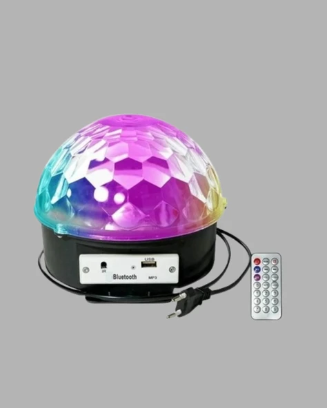 RGB LED Disko Topu Projektör – Ev Partileri, Doğum Günleri ve Eğlence İçin Işık Şovu - Resim 3