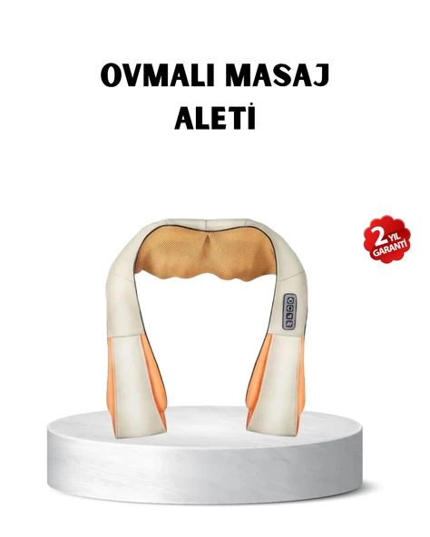 Ergonomik Ovmalı Masaj Aleti – Isıtmalı, Yoğurmalı, Boyun ve Bel Rahatlatıcı Masaj Makinesi ürün görseli