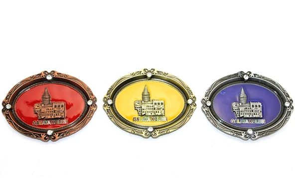 İstanbul Temalı Metal Magnet Galata Kulesi Kabartmalı ürün görseli 1