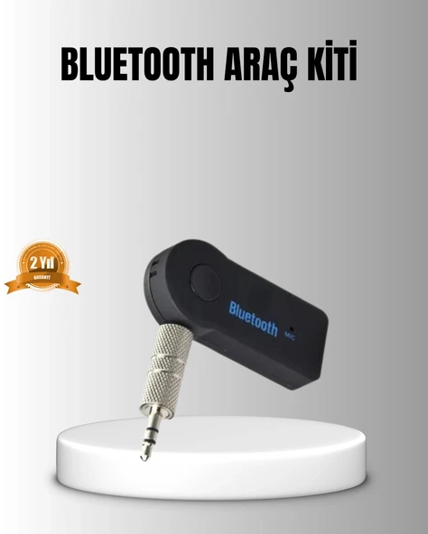 Bluetooth AUX Araç Kiti Eller Serbest Müzik Çalar Dahili Mikrofonlu ürün görseli 1