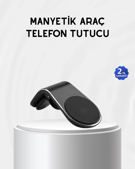 Araç İçi Manyetik Telefon Tutucu Güçlü Klipsli ve 360 Derece Ayarlanabilir ürün görseli 1