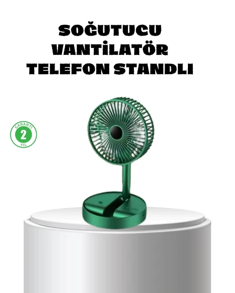 Katlanabilir Mini Fan – 3 Kademeli Soğutma, Şarjlı ürün görseli 1