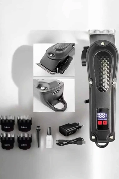 LitaeTrend Tıraş Makinesi Taşınabilir Özel Kesim Paslanmaz Çelik Bıçaklı - Resim 2