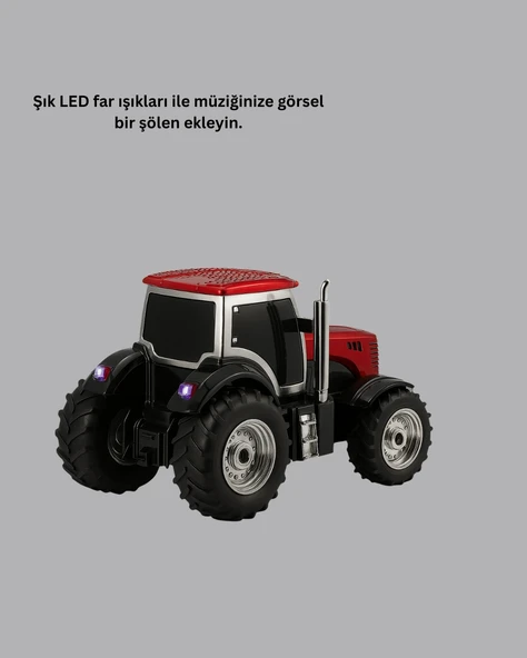 LED Işıklı Kablosuz Bluetooth Hoparlör Güçlü Ses Çıkışı - Resim 4