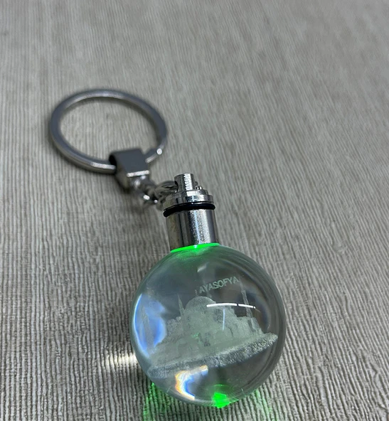 Anahtarlık - Ledli Ayasofya Tasarımı Kristal ürün görseli