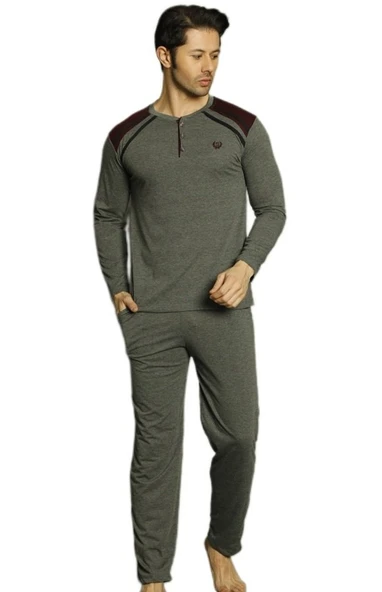 Cavalero Penye İnterlok Kumaş Kışlık Erkek Pijama Takımı Yumuşak Esnek M/2XL ürün görseli