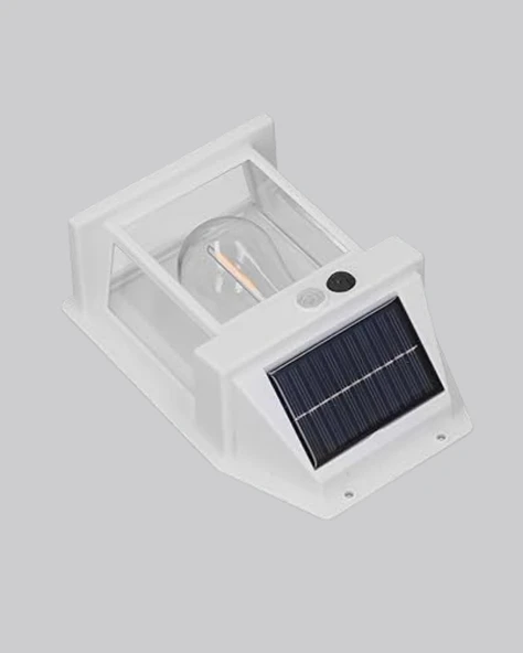 Üç Modlu Güneş Enerjili Duvar Lambası 1800mAh Bataryalı ve Hareket Sensörlü - Resim 2