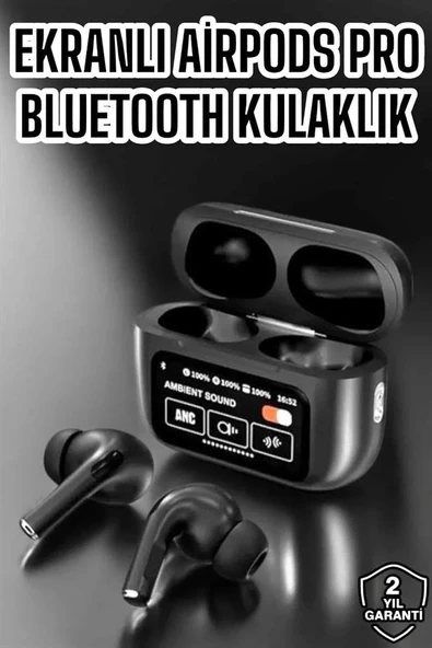 Yeni Nesil Bluetooth Kulaklık Ekranlı Yüksek Ses Kaliteli Uzun Şarj Süreli - Resim 2
