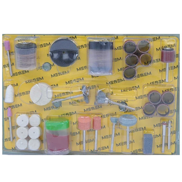 105 Parça Metal Zımpara Gravür Taşlama Oyma Seti Kalıpçı Takımı (5314) - 5