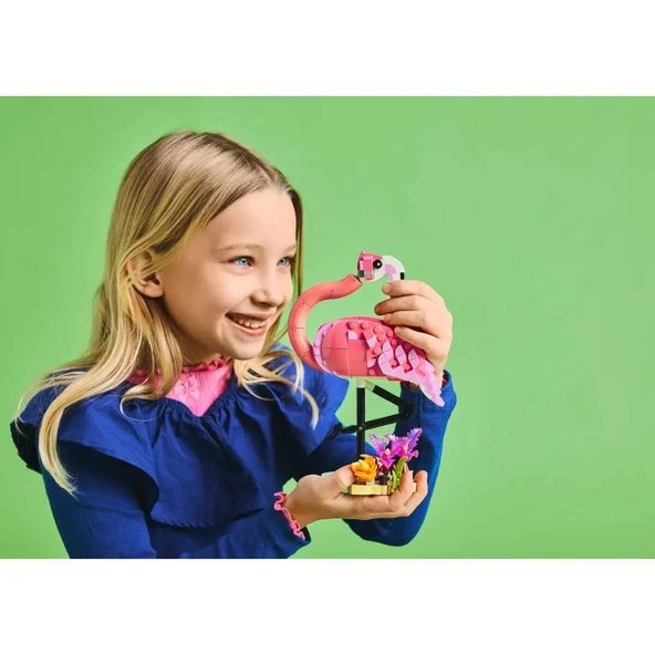 31170 Lego Creator 3ü1 arada Vahşi Hayvanlar:Pembe Flamingo 288 parça +8 yaş - Resim 8