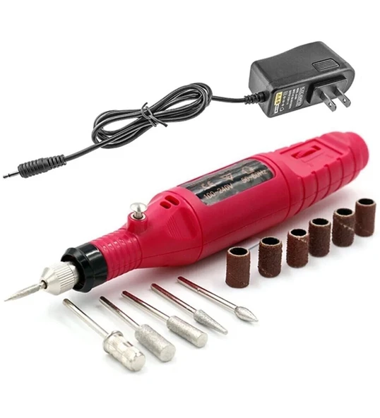 Elektrikli Manikür Pedikür Törpüsü Profesyonel Bakım Süsleme Elektrikli Tırnak Törpü Makinesi (5314) - 3