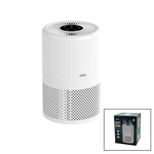 HAVA TEMİZLEME CİHAZI OTOMATİK FAN 3 KADEME FİLTRELEME LED AYDINLATMA SESSİZ UYKU MOD SAP-5507 (5314)