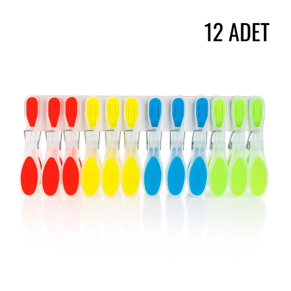 İz Bırakmayan Silikon Mandal 12 li (5314) - 2