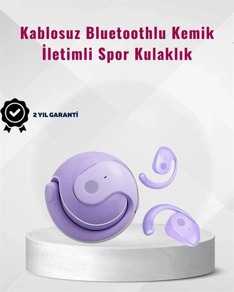 Bluetooth 5.3 Teknolojili Kablosuz Kemik İletimli Spor Kulaklık - Resim 2