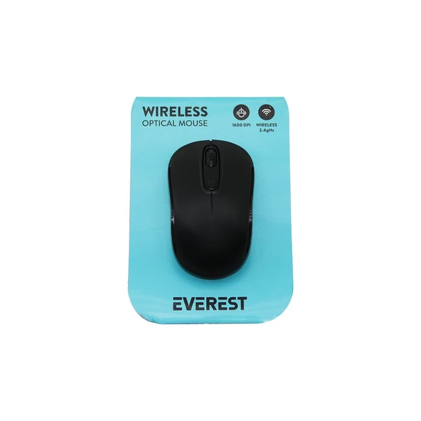 EVEREST SM-804 WİRELESS - KABLOSUZ 1600DPI USB OPTİCAL MOUSE VAKUM AMBALAJ (5314)
