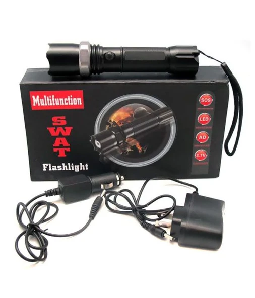 Polis El Feneri Zoomlu Selektörlü El Feneri 500 metre (5314) - 2