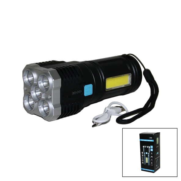 5IN1 + COB LED USB ŞARJLI EL FENERİ (5314)