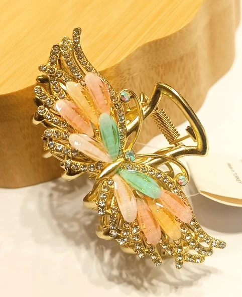 Monalisa Home 7 cm Lüks Parlak Renkli Taşlı Toka ürün görseli