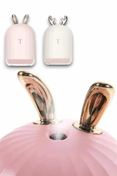 Aromaterapi Hava Nemlendirici Dekoratif USB Şarjlı Tavşan Nemlendirici - 4