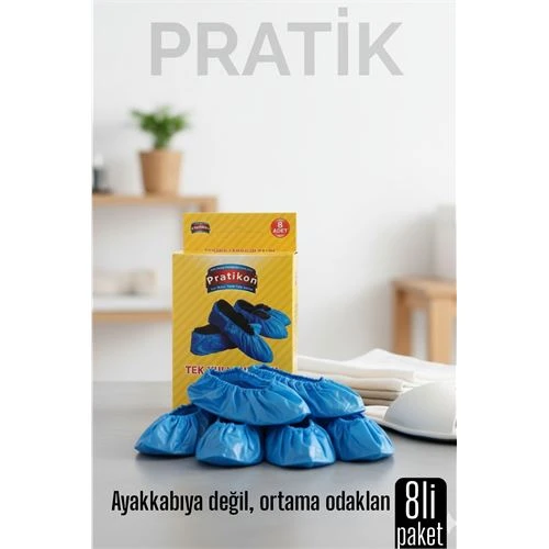 8 li KUTULU Pratik Galoş  Tek Kullanımlık Ayakkabı Kılıfı – Hijyenik ve Pratik Koruma ürün görseli 1