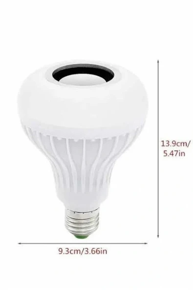 Lamba Hoparlör Ampül Görünümlü Renk Değiştirebilen Android ve İOS Uyumlu - Resim 5