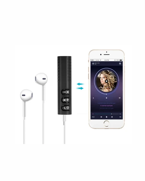 Bluetooth 4.1 Ses Alıcısı | 3.5mm Girişli Hoparlör & Kulaklıklar İçin Kablosuz Dönüştürücü - Resim 3