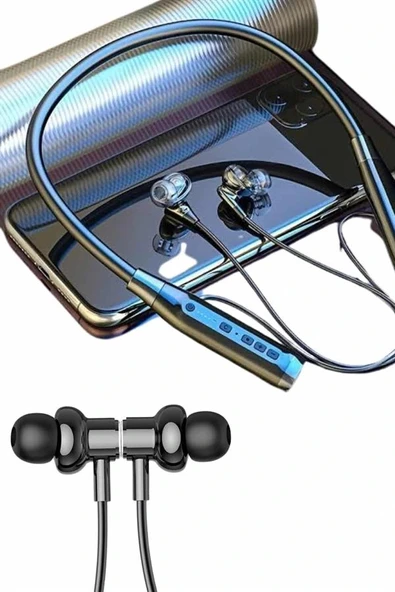 Yeni Nesil Silikonlu Kulak İçi Kablosuz Kesintisiz Bluetooth Kulaklık Kablolu - Resim 5