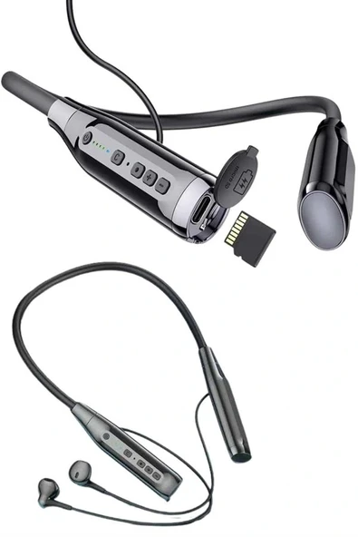 Yeni Nesil Silikonlu Kulak İçi Kablosuz Kesintisiz Bluetooth Kulaklık Kablolu - Resim 4