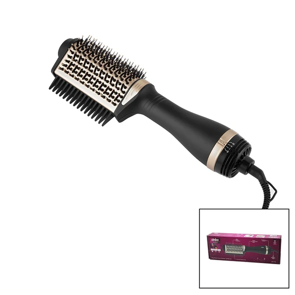 SAÇ KURUTMA - ŞEKİL MAKİNESİ 3 KADEME ISI AYARI 360 DERECE DÖNEN KABLO SERAMİK KAPLAMA FIRÇA 1200W SHD-1731 (5314)