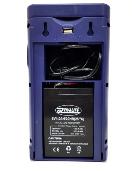 Telefon Şarj Edebilen Şarjlı Işıldak 24 LED USB 80 Saat Kesintisiz Işık (5314) - 5