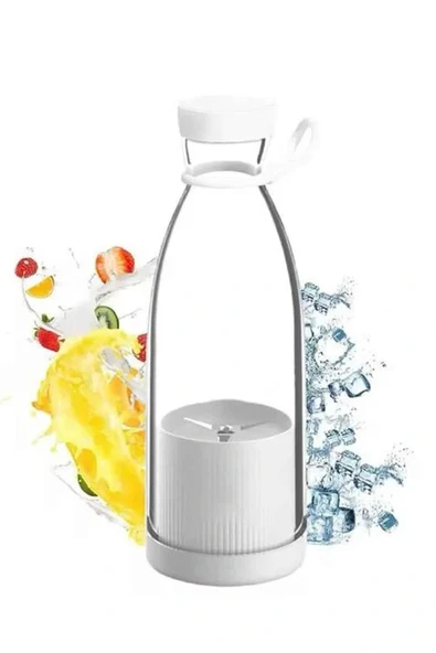 u Geçirmez Kablosuz Şarjlı Dayanıklı Taşınabilir Mini Blender - Resim 4