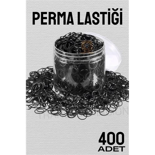 Perma Lastiği İnce 400 ADET SİYAH ürün görseli 1