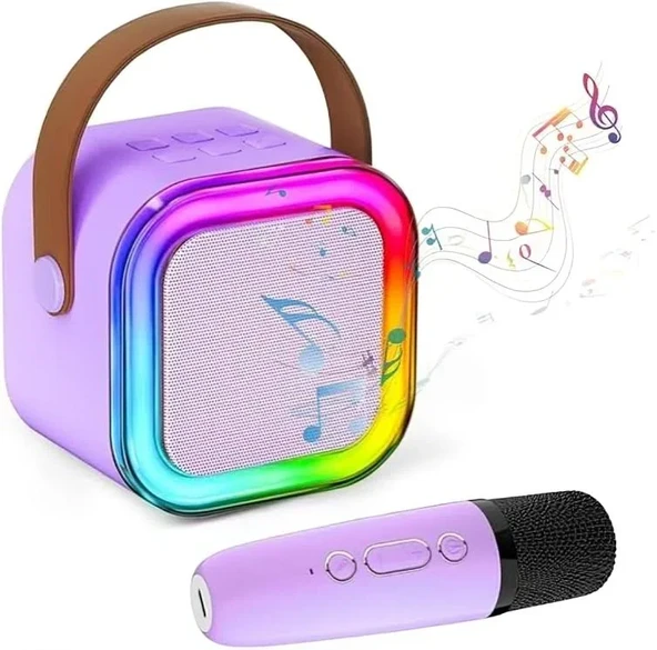 Karaoke Mikrofon Hoparlör Seti Mini (5314) - 4