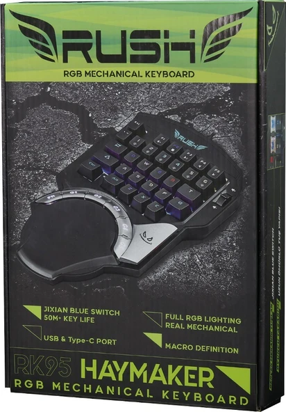Rush Haymaker RK95 RGB Mekanik Oyuncu Klavyesi Keypad - Resim 5