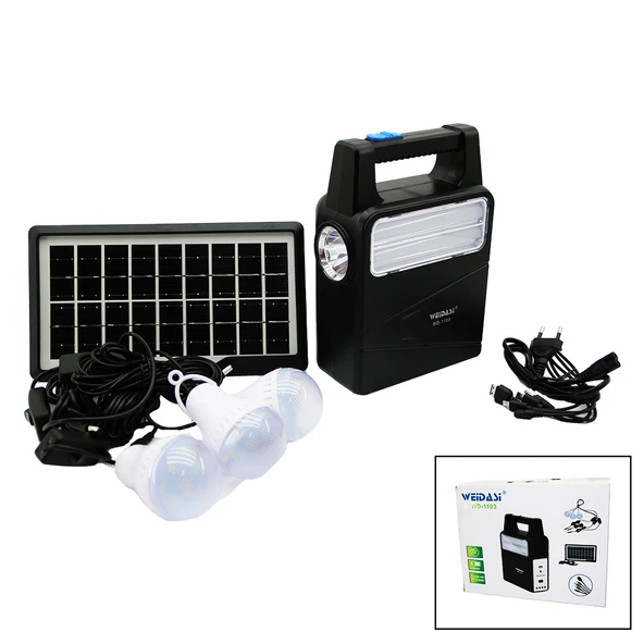 SOLAR SEYYAR PANELLİ - FİŞ ŞARJLI 2İN1 DİKEY MODEL EL FENERİ - 3 PARÇA AMPUL KABLOLU - POWERBANK (5314)