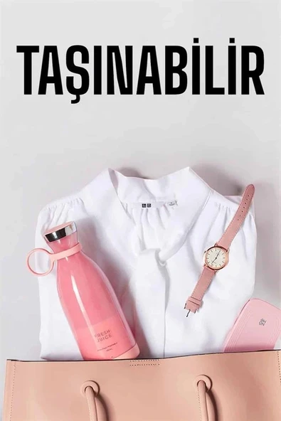 El Blender Bardak Blender Şarjlı Taşınabilir Meyve Sıkcağı Smoothie - 4