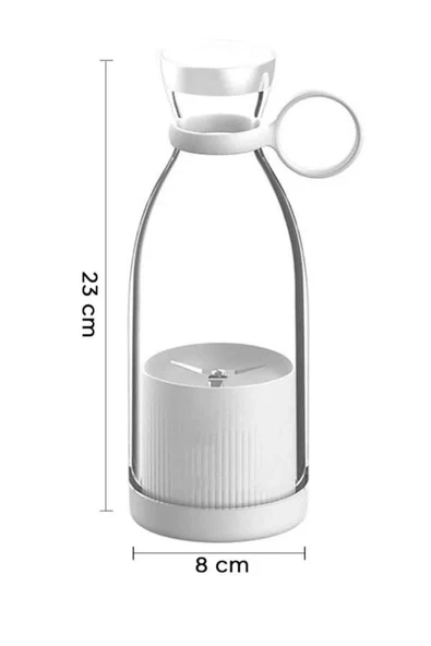 Taşınabilir Kablosuz Şarjlı Kişisel Smoothie El Blender Mini Meyve Sıkacağı - Resim 5