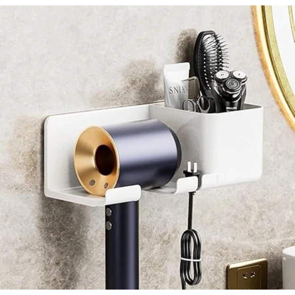 Saç Kurutma Makinesi ve Eşya Düzenleyici Beyaz Renk - Resim 3