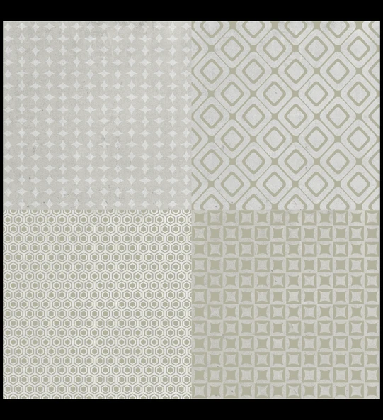 DecoHandy 30x30 cm Kendinden Yapışkanlı  Pvc Karo Mutfak Arası 4 Lü Karışık model  0,36m2 - Resim 2