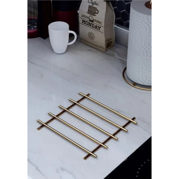 Yanmaz Paslanmaz Çelik Nihale Gold Renk ürün görseli 1