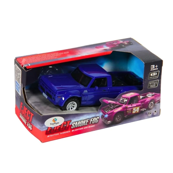 Eğitici Çocuk Işıklı Sesli Duman Çıkaran Sürtmeli Jeep FTP-1B - Resim 2