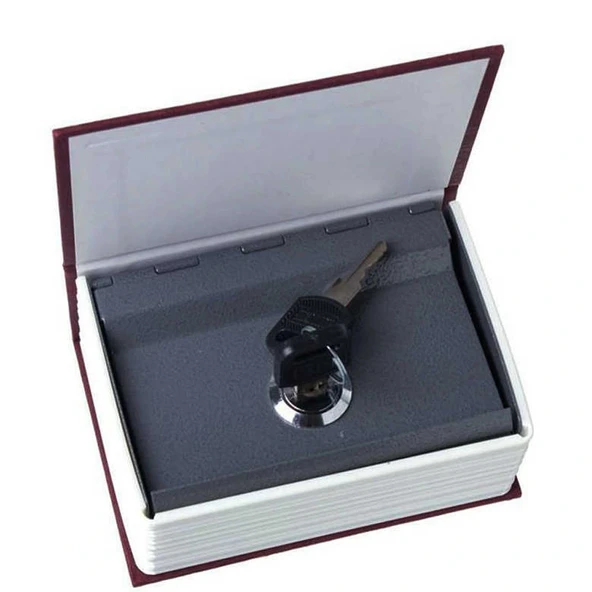 Kitap Şeklinde Mini Boy Kilitli Kasa Kumbara - Resim 3