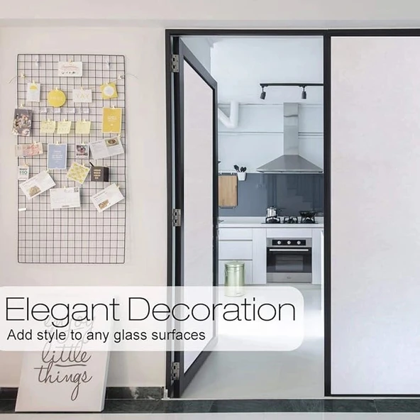 UV Engelleyici Buzlu Cam Filmi 2 Metre x 45 Cm. - Resim 4