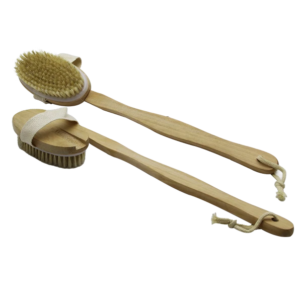 ELE GEÇMELİ - SAPLI AHŞAP SIRT KESESİ DUŞ FIRÇASI LİFİ (5314)