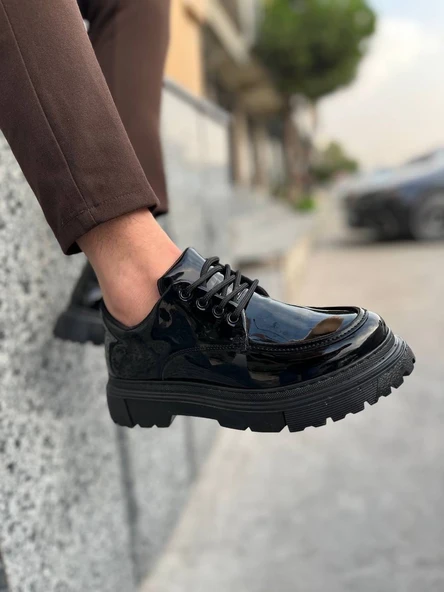 KB-K1 Kömür Rugan Günlük Erkek Bot - Resim 2