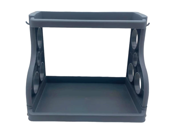 GRİ MUTFAK TEZGAH ÜSTÜ DÜZENLEYİCİ ORGANİZER (5314)